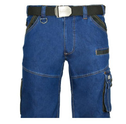 Džínové pracovní kalhoty ke kolenům XL