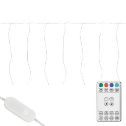 ECD-Germany LED světelná girlanda 600 cm, teplá bílá