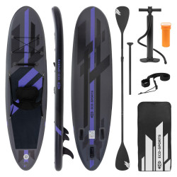ECD-Germany STAND UP PADDLE BOARD Kajak Černý