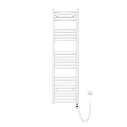 EMKE RADIÁTOR Elektrický zakřivený na ručníky, bílý, 140/40 cm
