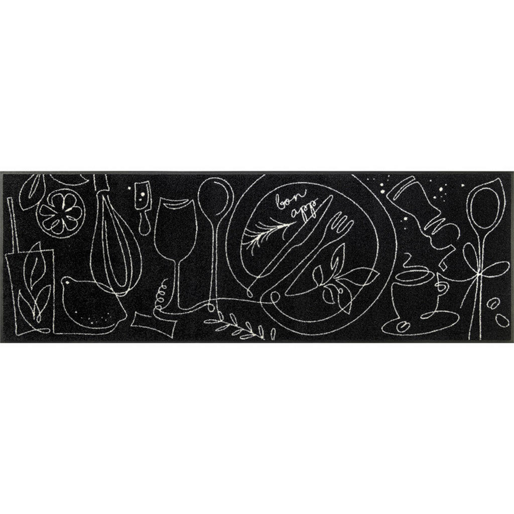 Esposa BĚHOUN DO KUCHYNĚ, 60/180 cm černá