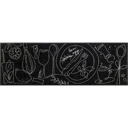 Esposa BĚHOUN DO KUCHYNĚ, 60/180 cm černá