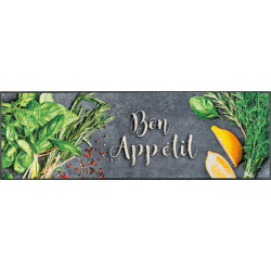 Esposa BĚHOUN DO KUCHYNĚ, 60/180 cm šedá, zelená