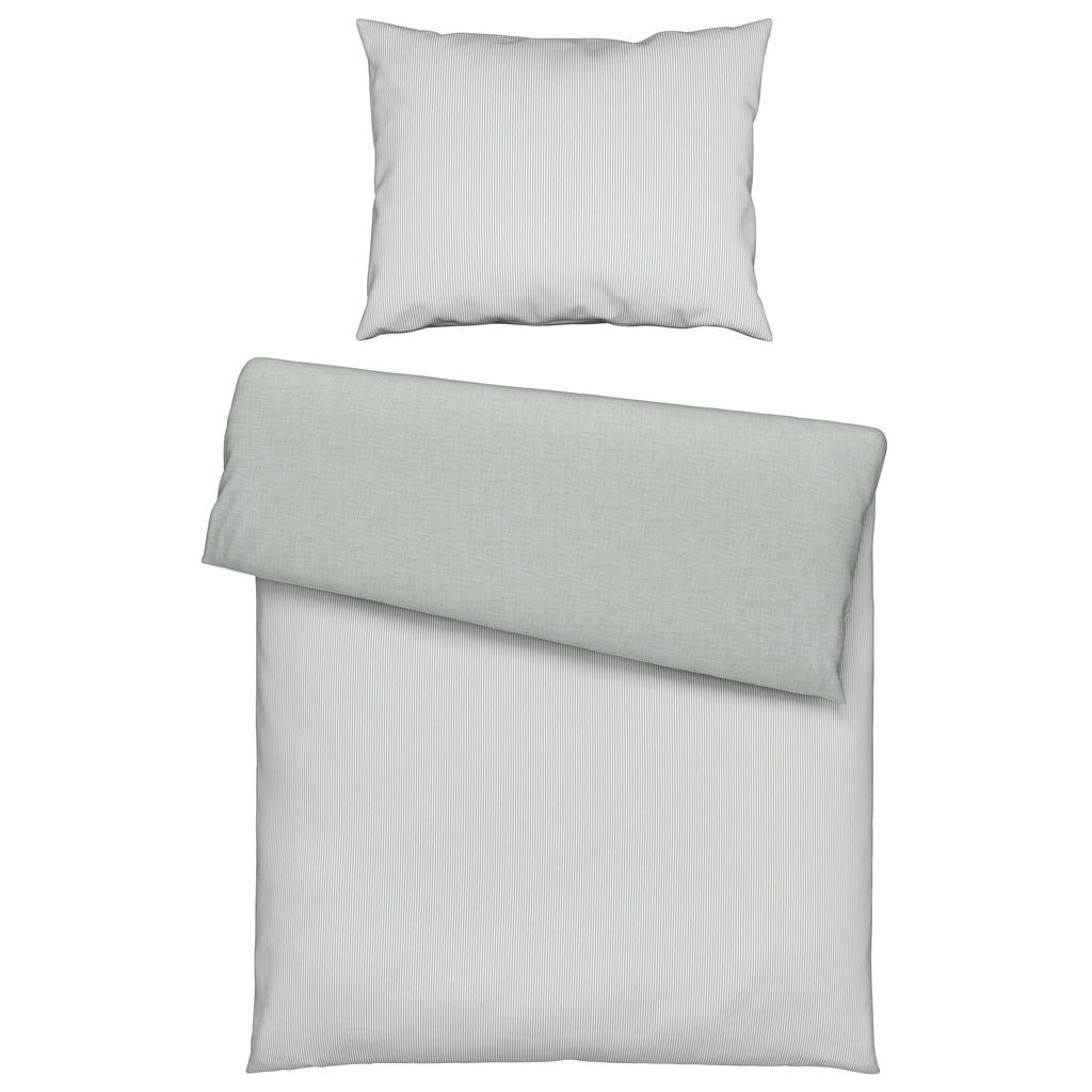 Esposa OBOUSTRANNÉ POVLEČENÍ, flanel, zelená, bílá, 140/200 cm