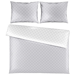 Esposa OBOUSTRANNÉ POVLEČENÍ, satén, šedá, 200/200 cm