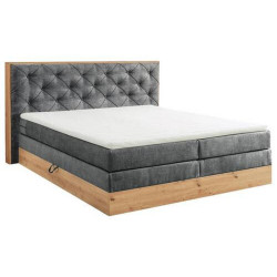 Esposa POSTEL BOXSPRING, 180/200 cm, antracitová, přírodní barvy