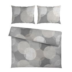 Esposa POVLEČENÍ, flanel, antracitová, 200/200 cm