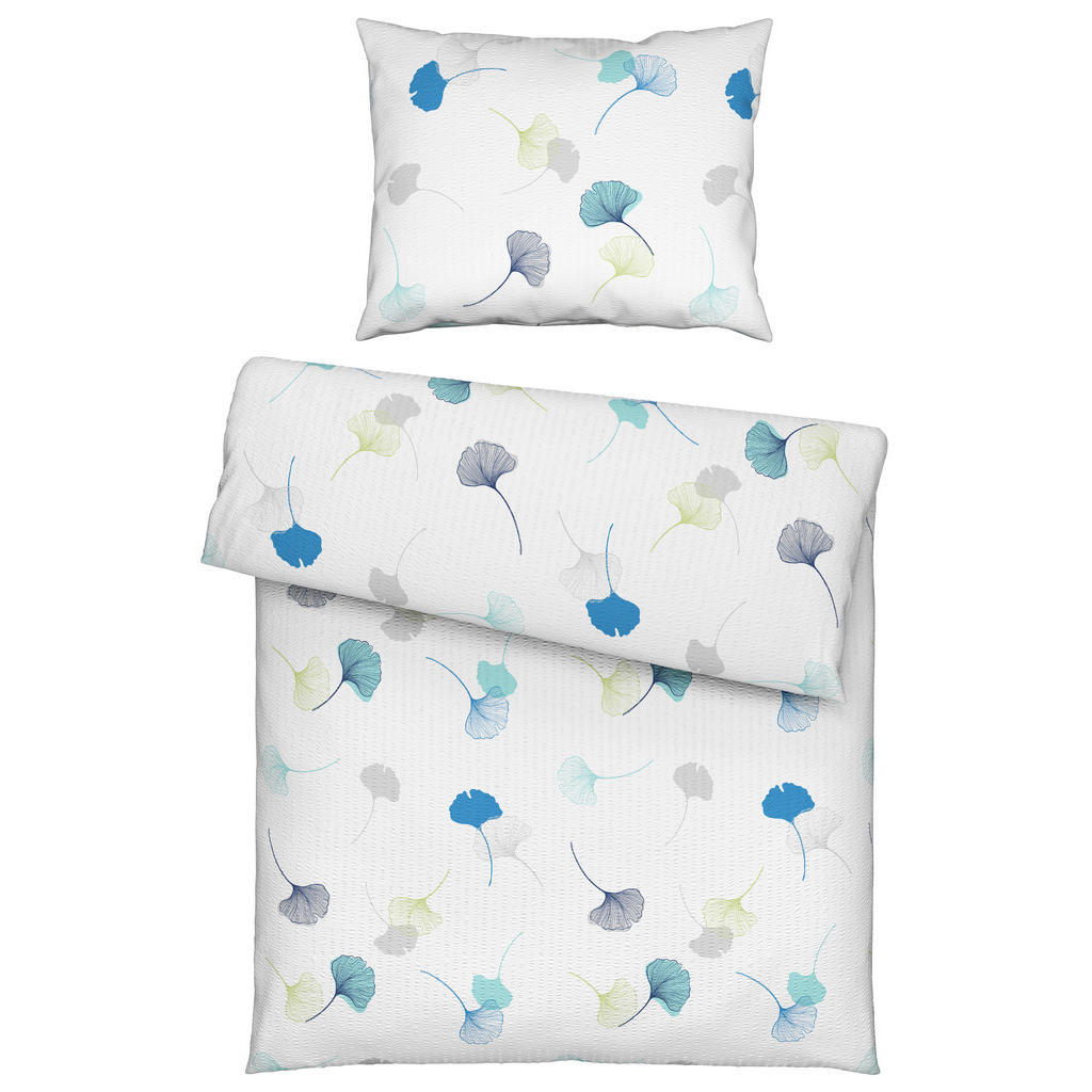 Esposa POVLEČENÍ, krep, modrá, zelená, 140/200 cm