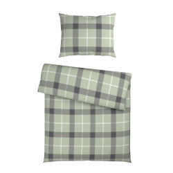 Esposa POVLEČENÍ, flanel, světle šedá, 140/200 cm