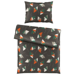 Esposa POVLEČENÍ, satén, šedavě hnědá, 140/200 cm