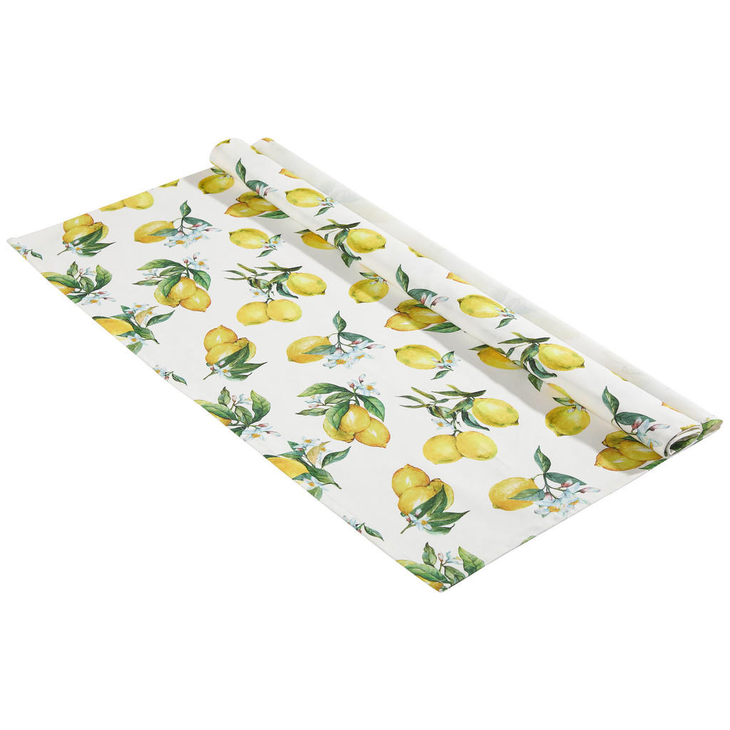 Esposa UBRUS, 85/85 cm, žlutá, bílá