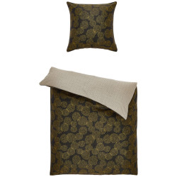 Esprit OBOUSTRANNÉ POVLEČENÍ, satén, černá, barvy zlata, béžová, 135/200 cm