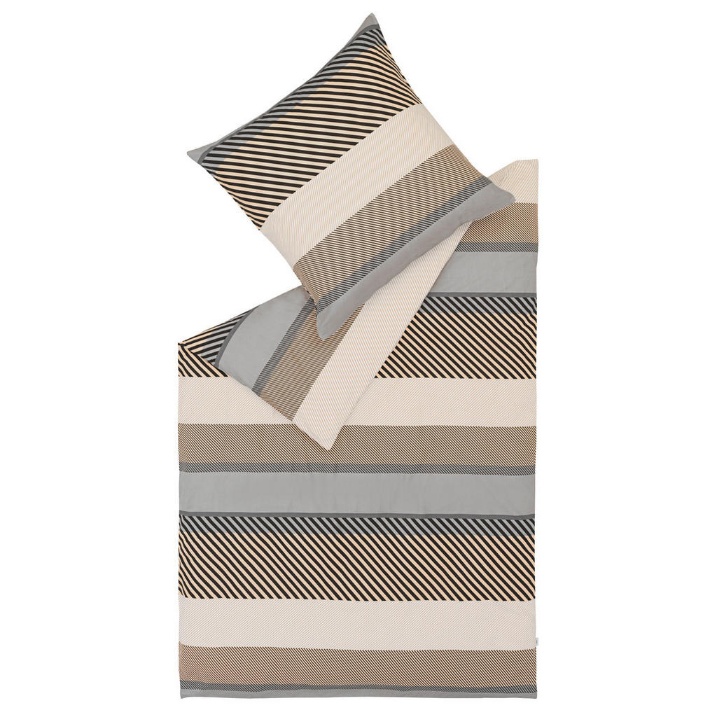 Esprit OBOUSTRANNÉ POVLEČENÍ, flanel, šedá, černá, světle šedá, 135/200 cm