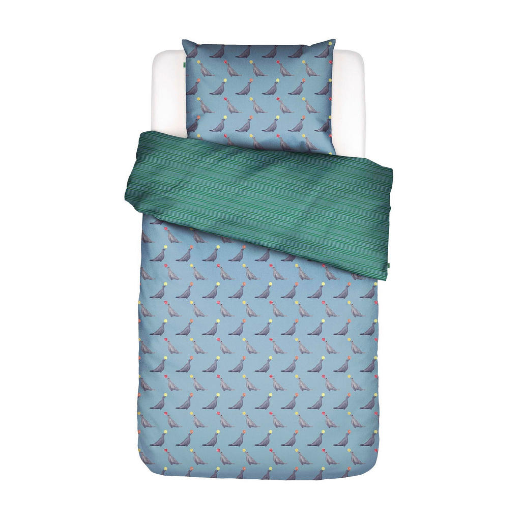 Essenza POVLEČENÍ, perkál, modrá, 140/200 cm