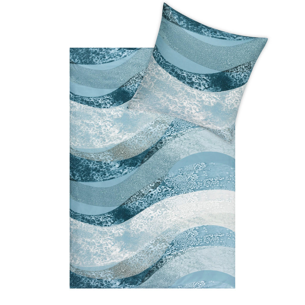 Estella POVLEČENÍ, interlock jersey, tyrkysová, 140/200 cm