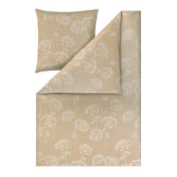 Estella POVLEČENÍ, interlock jersey, pískové barvy, 140/200 cm