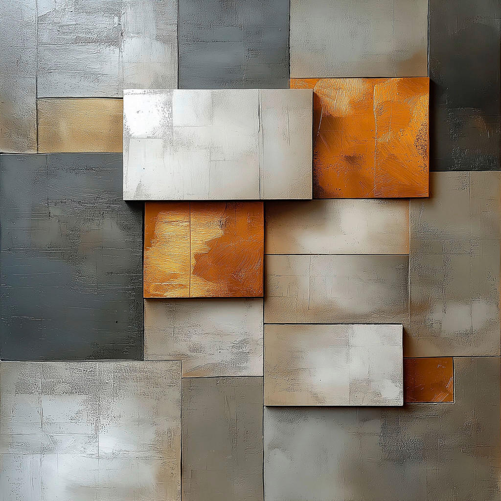 Euroart OBRAZ NA KOVU, abstraktní, 30/30/2 cm