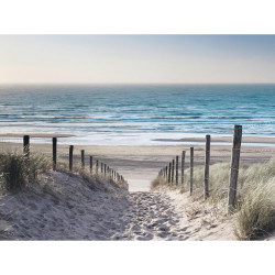 Euroart OBRAZ NA SKLE, pláž a moře, 30/40 cm