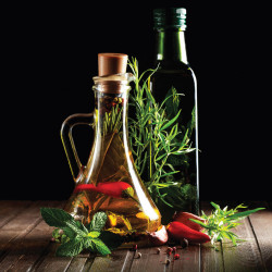 Euroart OBRAZ NA SKLE, koření, 20/20/1,40 cm