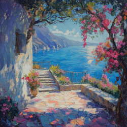 Euroart OBRAZ NA SKLE, krajina a příroda, 30/30/1,40 cm