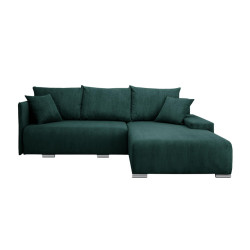 Fedve ECKSOFA TRAWANGA L s funkcí spaní, Zelená