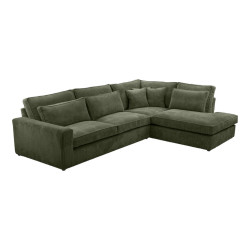 Fedve ROHOVÁ SOFA CAMBO Bez funkce spaní, Zelená