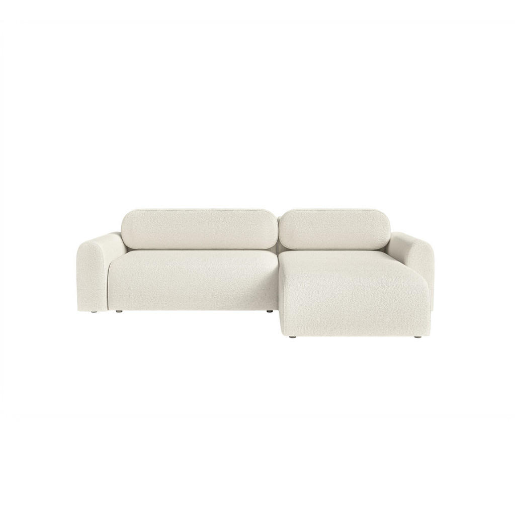 Fedve ROHOVÁ SOFA LOME L s funkcí spaní, Bílá