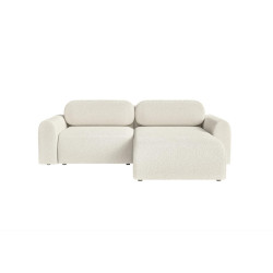 Fedve ROHOVÁ SOFA LOME MINI s funkcí spaní, bílá