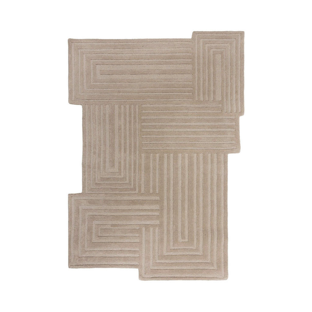 Flair Rugs VLNĚNÝ KOBEREC, 120/170 cm přírodní barvy