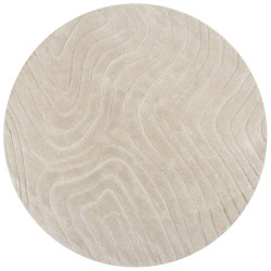 Flair Rugs VLNĚNÝ KOBEREC, 160/160 cm přírodní barvy