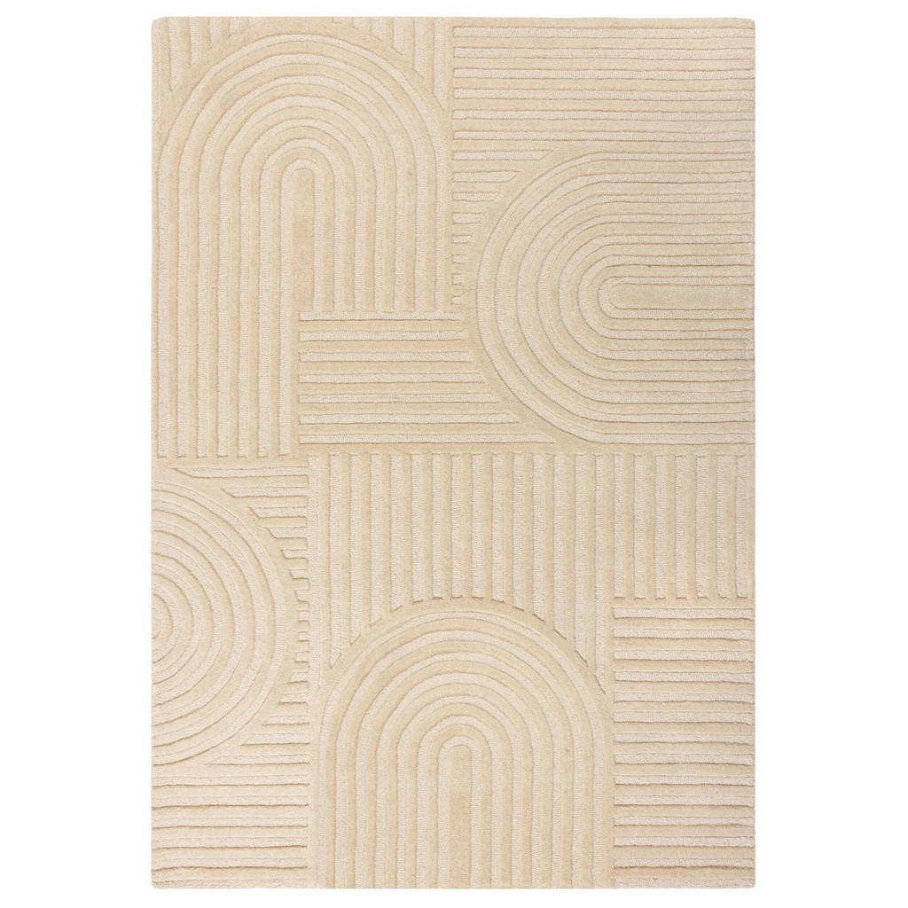 Flair Rugs VLNĚNÝ KOBEREC, 170/120 cm přírodní barvy
