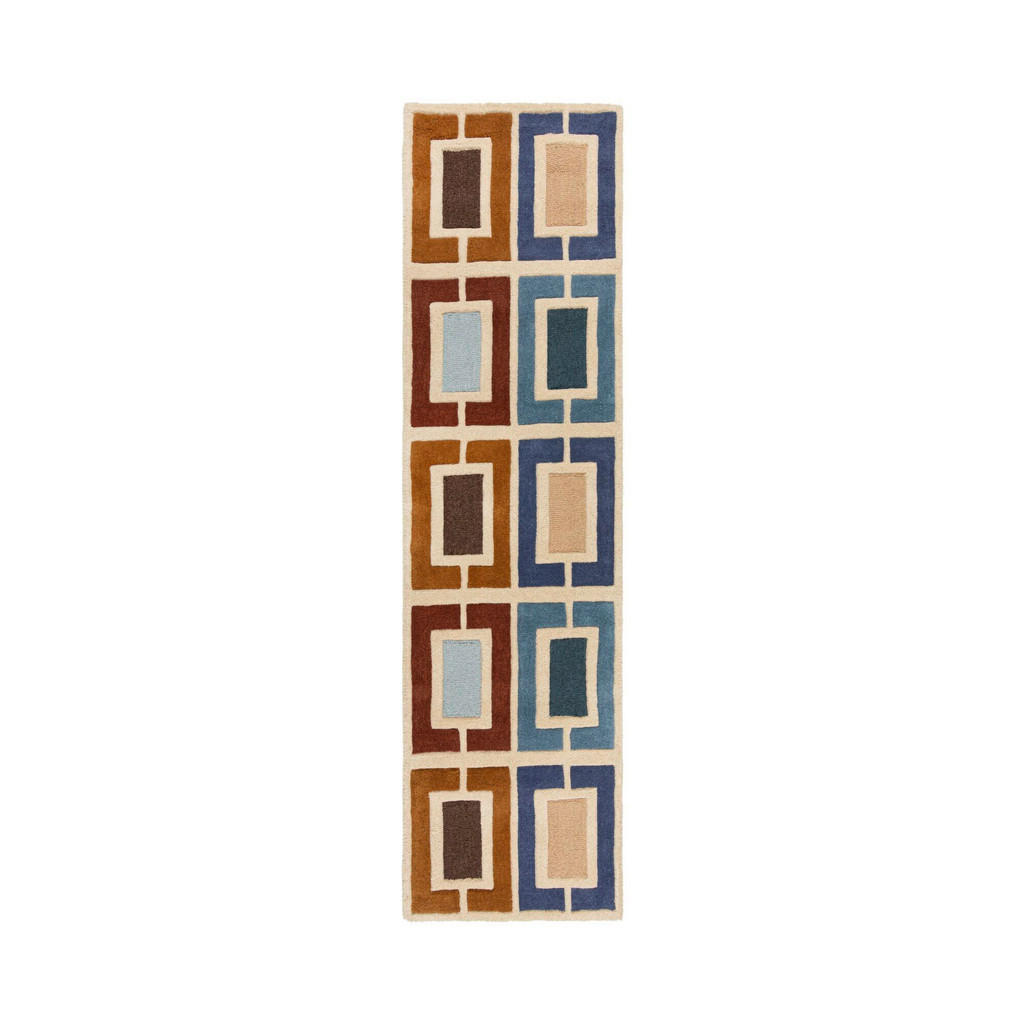 Flair Rugs VLNĚNÝ KOBEREC, 60/230 cm modrá