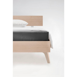 Fleuresse ELASTICKÉ PROSTĚRADLO, makosatén, tmavě šedá, 90/200 cm