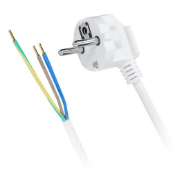 Flexo šňůra 3x1 mm2 délka 2 m bílá