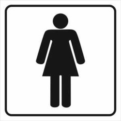 Fólie inverzní/transparentní – WC ženy