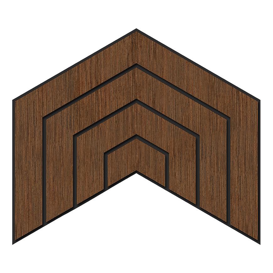 Frézovaný panel Dome wenge MDF