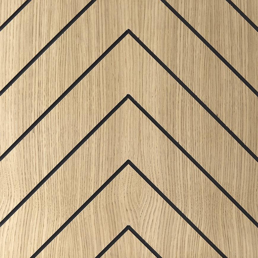 Frézovaný panel Quadro Abeto dub 40x40 cm MDF