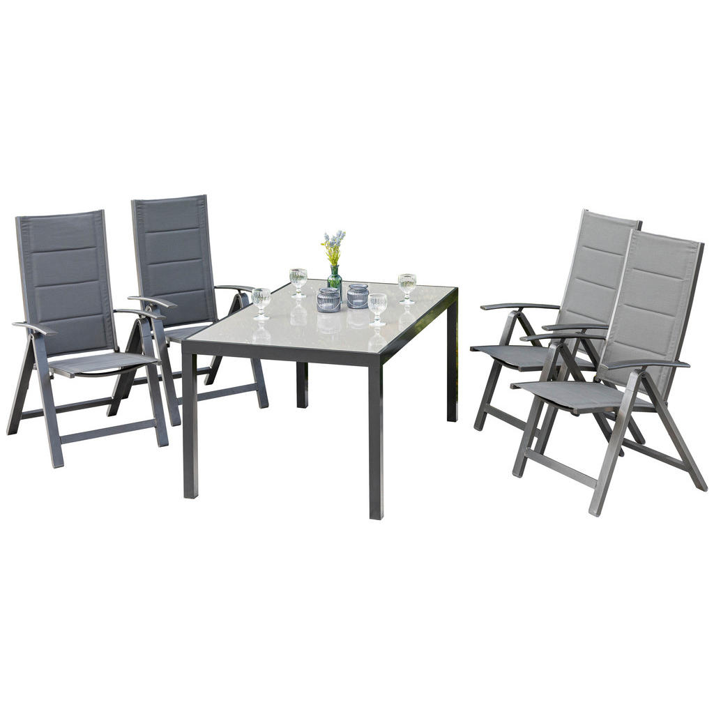 Gardenson ZAHRADNÍ SESTAVA 5dílné, kov, sklo, textil