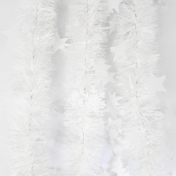 Girlanda S Hvězdo A Vločkami 3cm 6cm 2m Bílá 10562-03