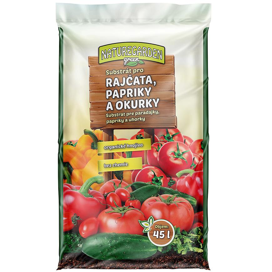 Green substrát pro rajčata , papriky a okurky 45 l