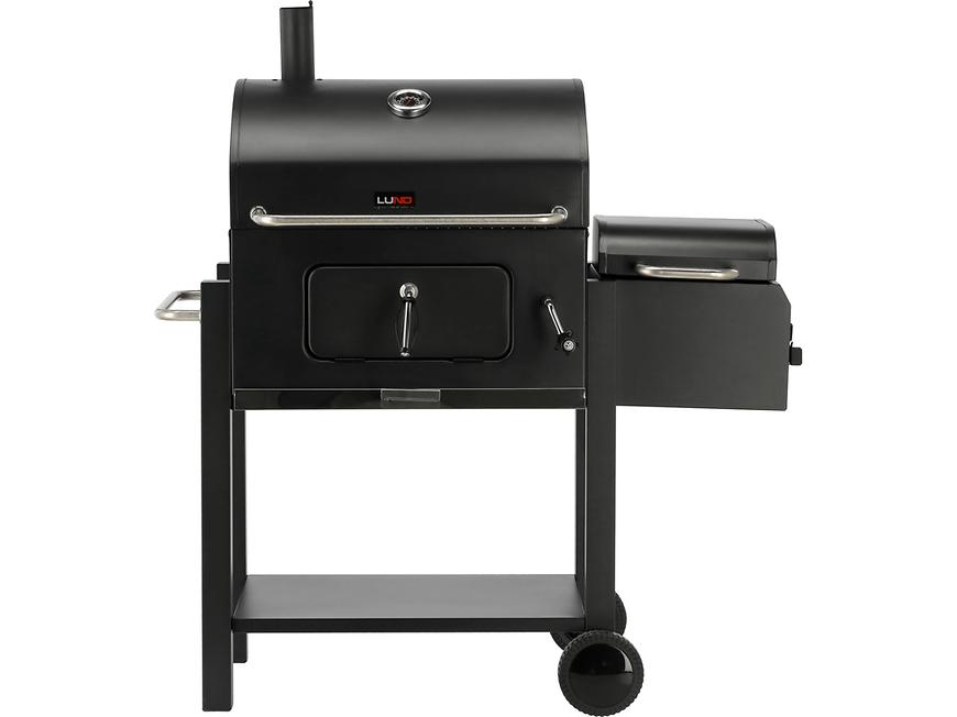 Gril na dřevěné uhlí Deluxe s udírnou 99925