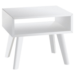 Hasena NOČNÍ STOLEK, buk, bílá, 50/42/41 cm