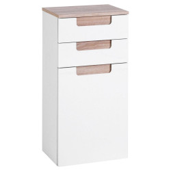 Held SPODNÍ SKŘÍŇKA, bílá, Sonoma dub, bílá, 40/79/27 cm