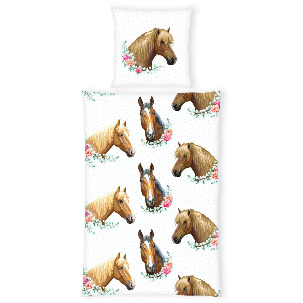 Herding POVLEČENÍ PRO MLÁDEŽ, renforcé, hnědá, vícebarevná, bílá, 135/200 cm