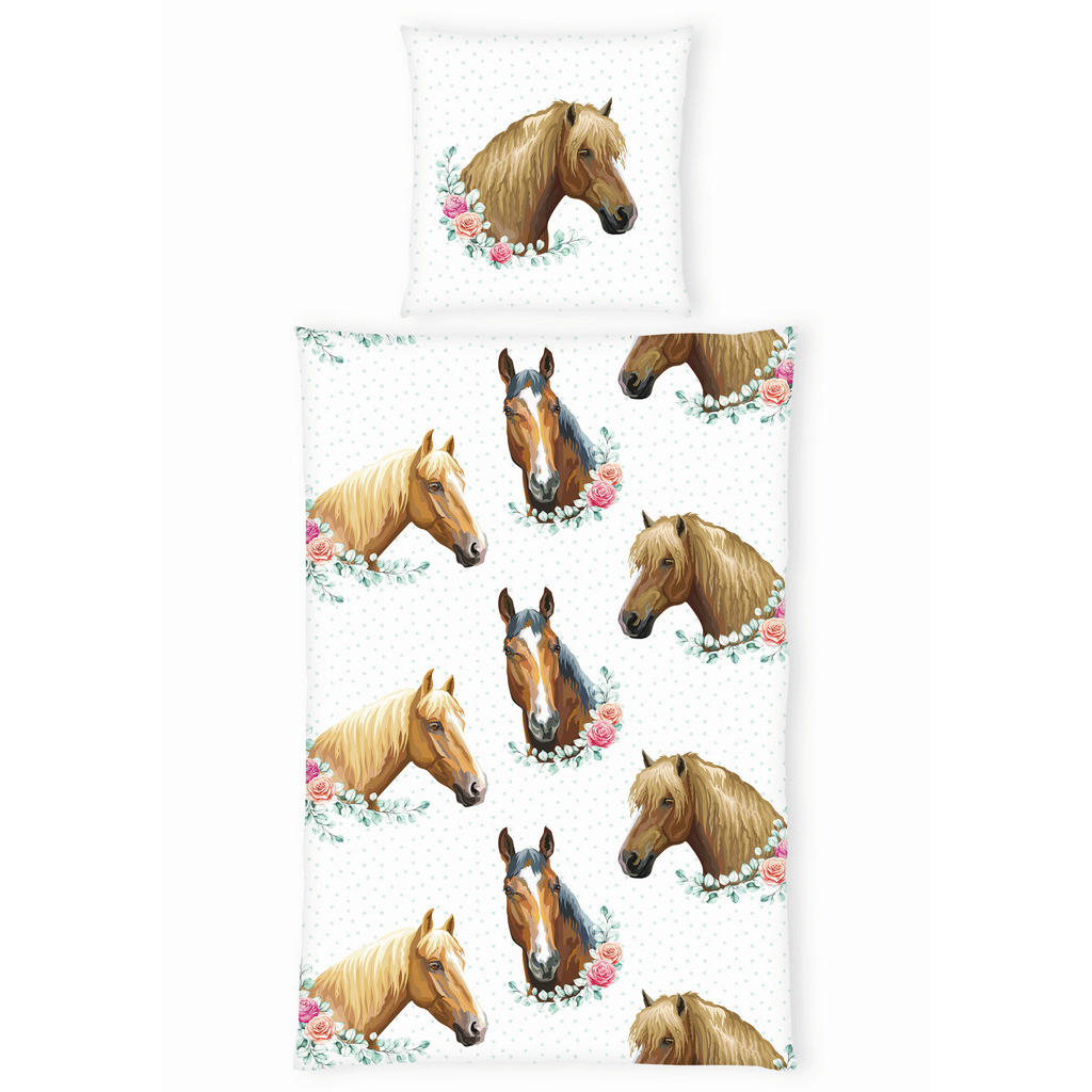 Herding POVLEČENÍ PRO MLÁDEŽ, renforcé, hnědá, vícebarevná, bílá, 135/200 cm