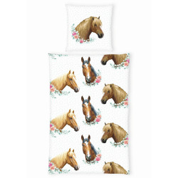 Herding POVLEČENÍ PRO MLÁDEŽ, renforcé, hnědá, vícebarevná, bílá, 135/200 cm