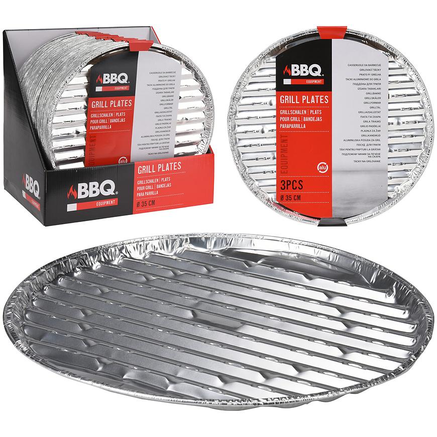 Hliníkové tácky 3 KS Kulaté