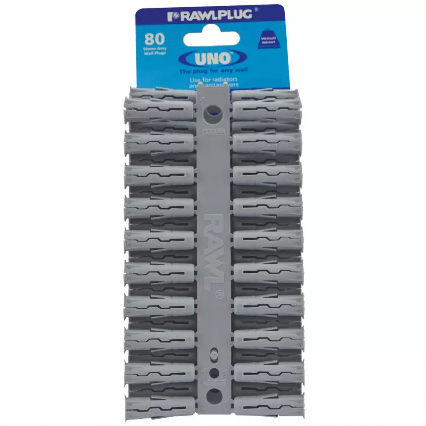 Hmoždinka univerzální Uno šedá 10x36 mm (80ks)