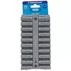 Hmoždinka univerzální Uno šedá 10x36 mm (80ks)
