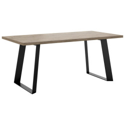 Hom`in JÍDELNÍ STŮL, černá, koňaková, 180/90/76 cm